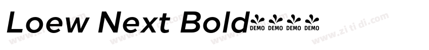 Loew Next Bold字体转换